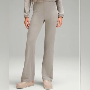Lululemon Brushed Softstreme Rib Zip Flare Legging - Riverstone